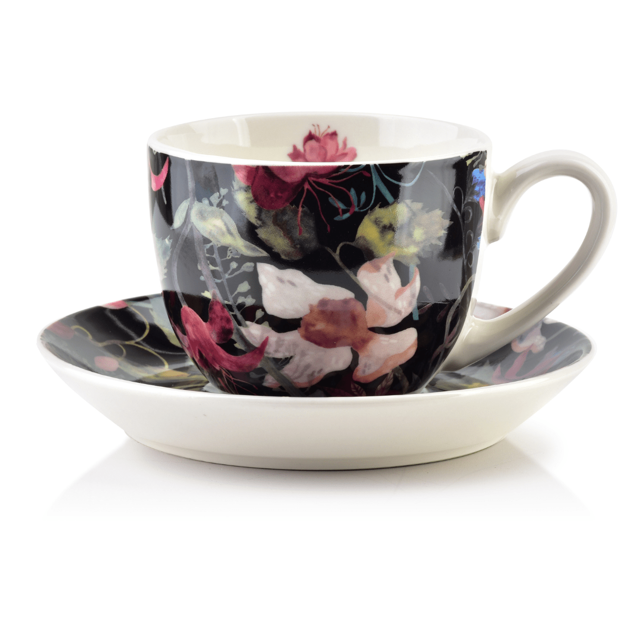 Affekdesign Koffie- en Theekop met schotel Koffie- & theekop met schotel - 2-delige set | Harper Black