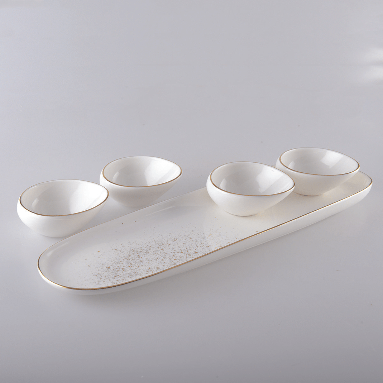 Aulica Kommetjes Snack- en tapasschaal - 5-delige set | White