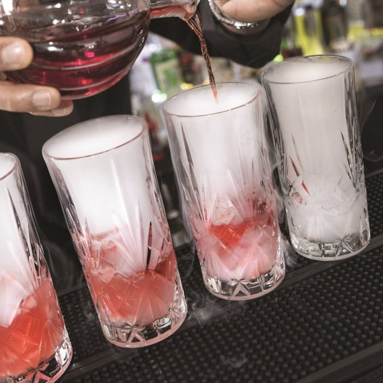 Benanoso 7-delige set - Karaf en 6 Longdrinkglazen | Melodia