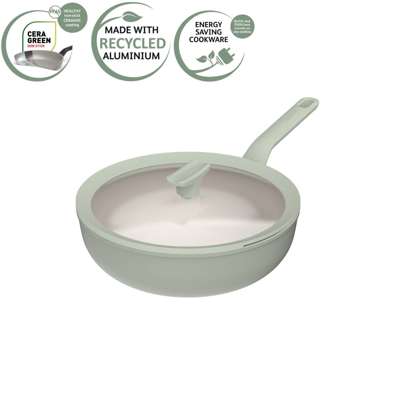 BergHOFF Wokpan Wokpan met deksel 28cm - 4,2L - Balance SA | Leo