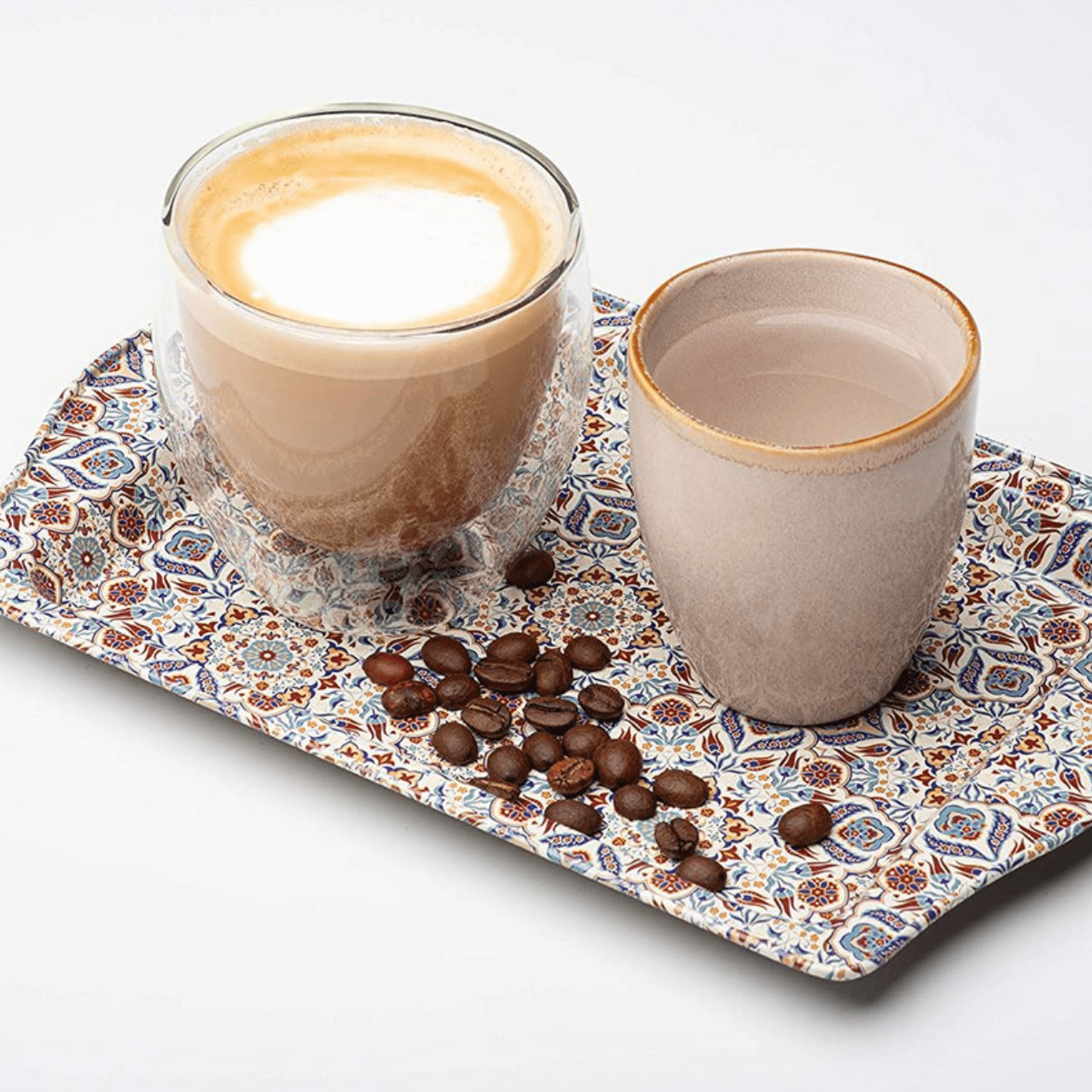 Bohoria Dienblad Dienblad met print - 2-delige set - 25×16cm | Marrakech