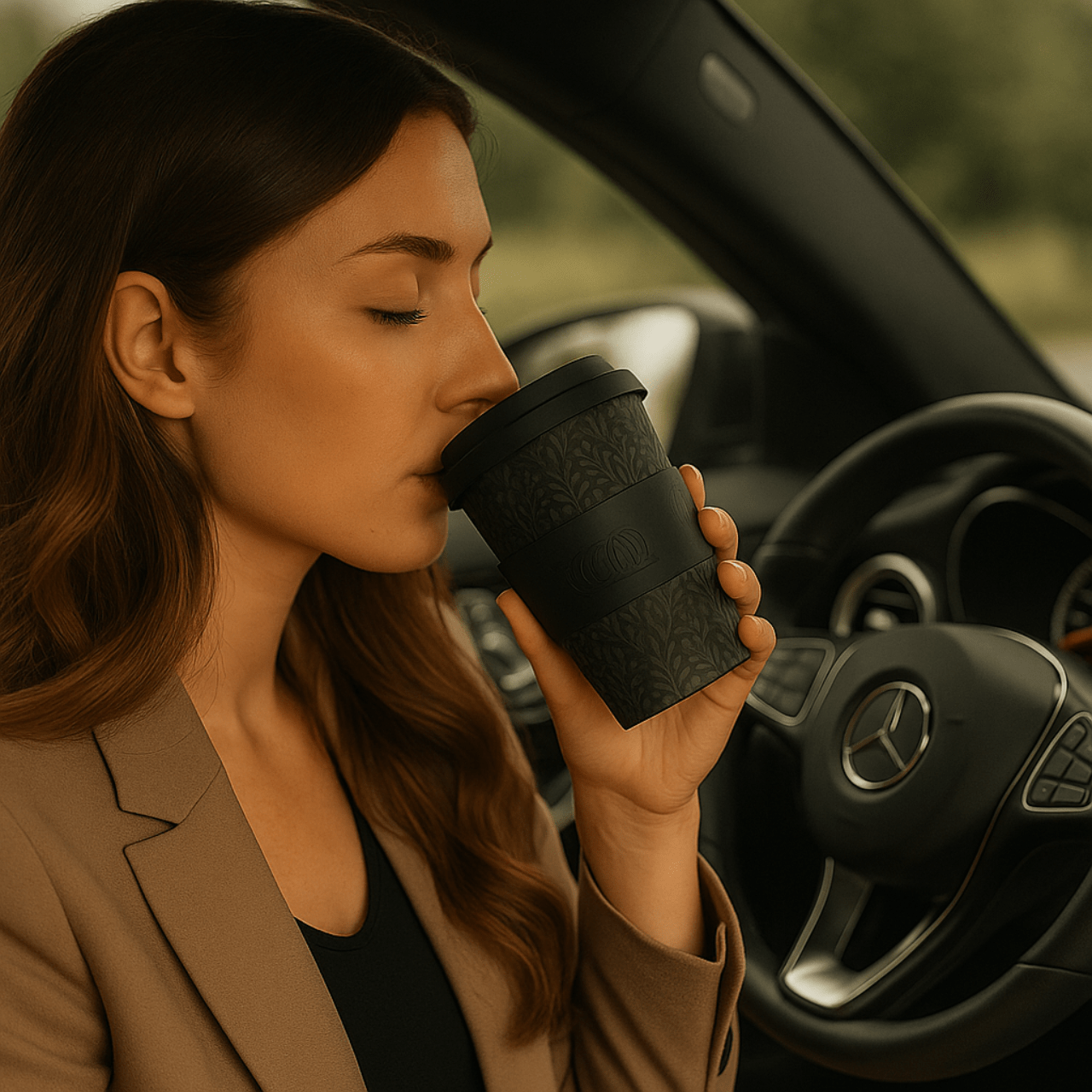 Ecoffee Cup To Go Koffie- en Theemokken Koffie- en theekop to go - 350ml | William Morris Walthamstow