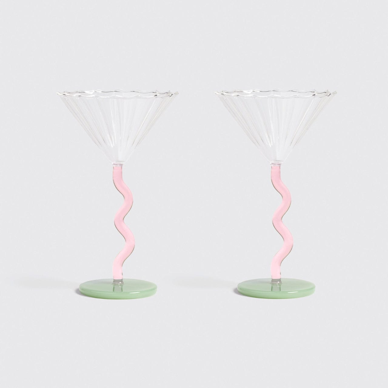 &klevering Champagneglazen Champagneglazen - 2-delige set | Coupe Curve