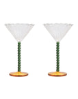 &klevering Champagneglazen Champagneglazen - 2-delige set | Coupe Perle