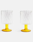 &klevering Champagneglazen Drinkglas - 2-delige set | Twirl Yellow