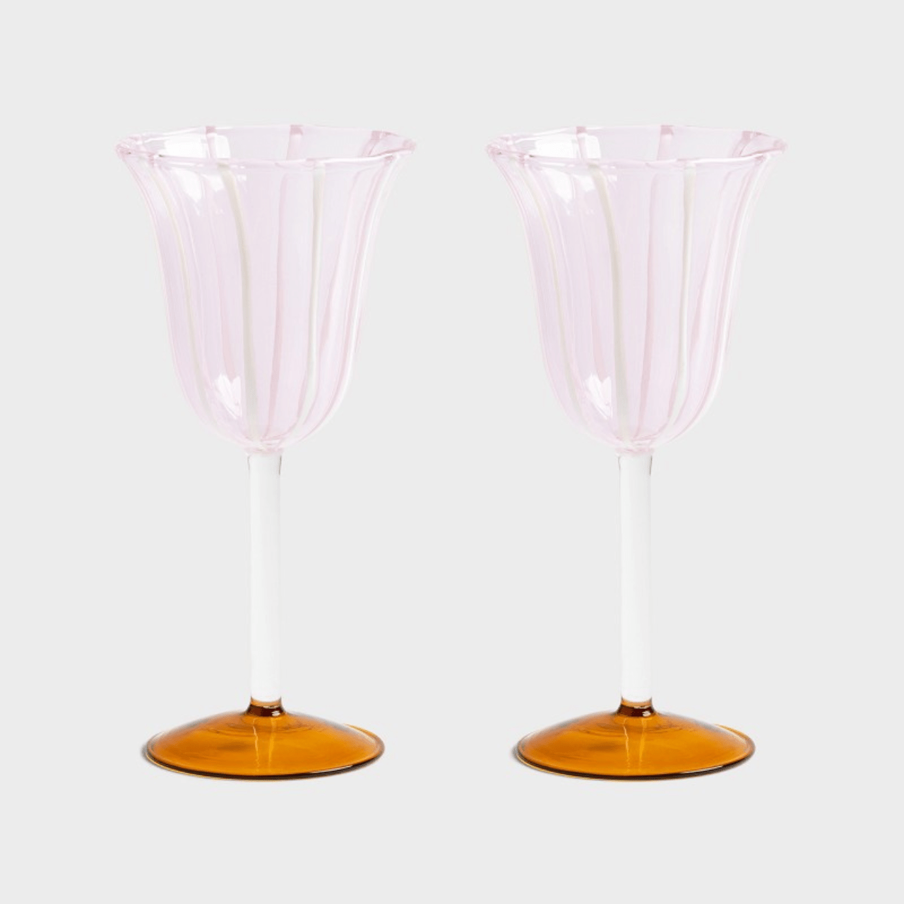 &klevering Champagneglazen Wijnglazen - 2-delige set | Eve Pink