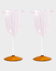 &klevering Champagneglazen Wijnglazen - 2-delige set | Eve Pink