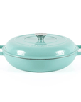 Lätt Home Braadpan Braadpan 30 cm – 3,2 L – Mint | Geëmailleerd Gietijzer