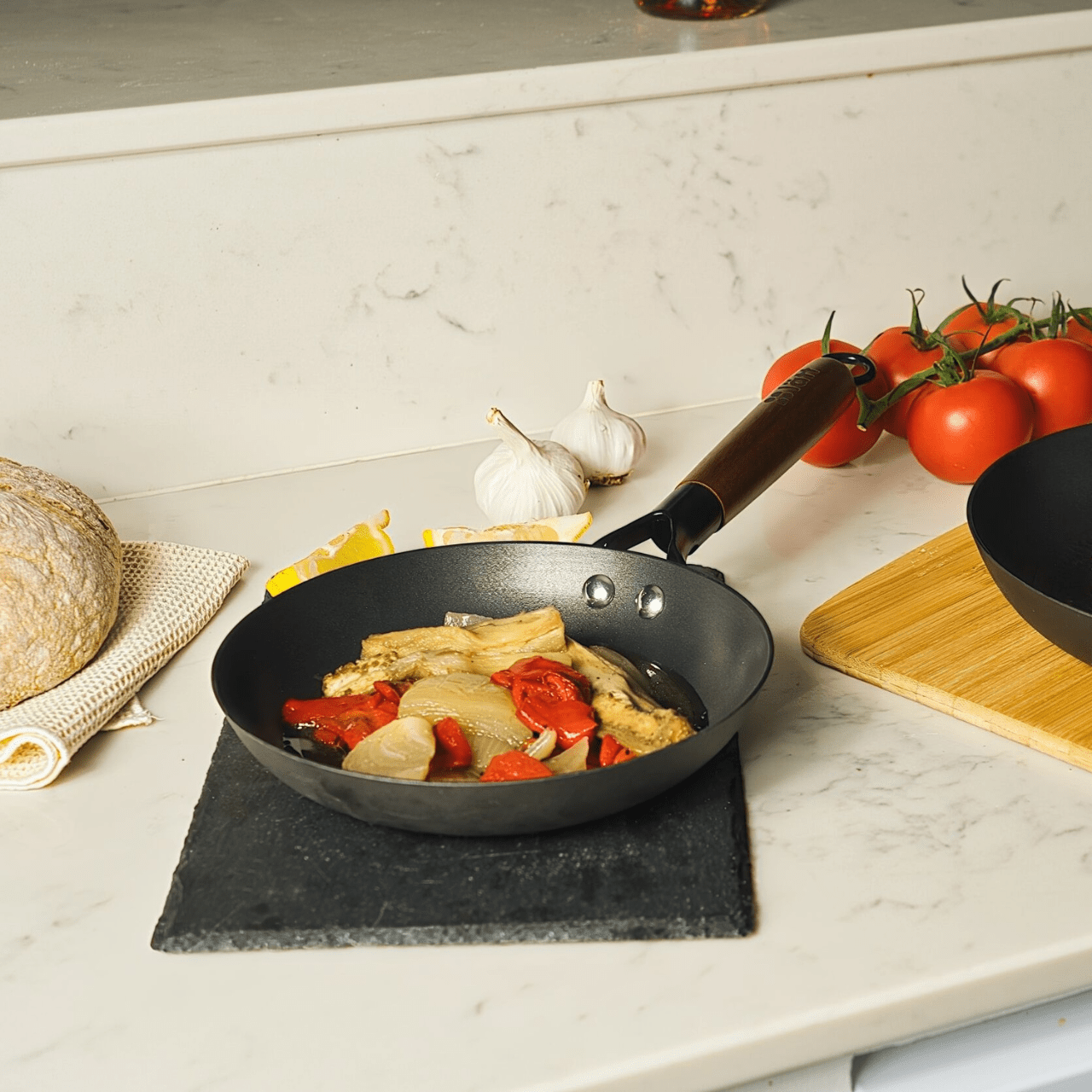 Lätt Home Braadpan Koekenpan 20cm - Gietijzer | Wood