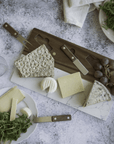 Livoo Kaasplank Luxe Kaasplank set van Marmer en Hout - 4-delig