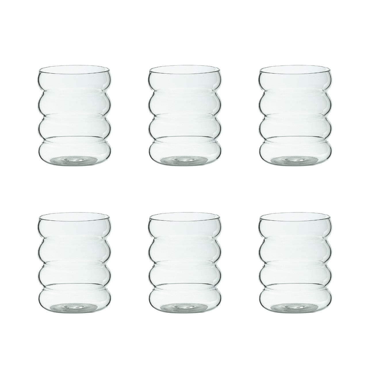 Maison Saar Drinkglas Drinkglas 6-delige set - 34cl | Clear Waves Drinkglas 2-delige set - 34cl | Clear Waves