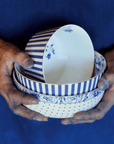 Pip Studio Borden Kom 12cm | Royal Stripes Blue