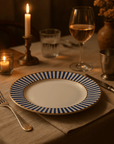 Pip Studio Borden Ontbijtbord 21cm | Royal Stripes Blue