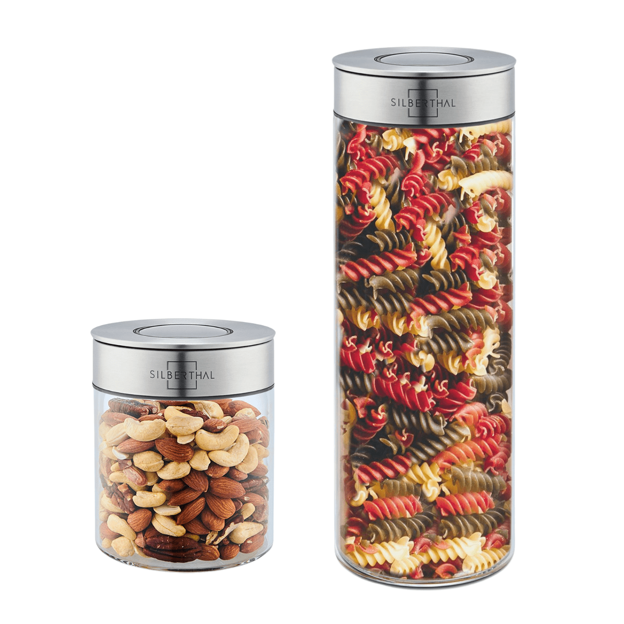 Silberthal Voorraadpotten Voorraadpotten – 2-delige set - 700ml & 1500ml