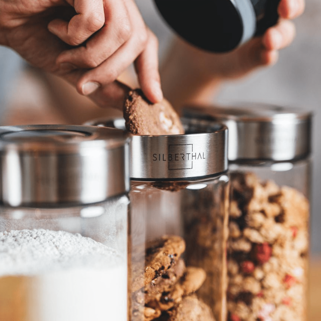 Silberthal Voorraadpotten Voorraadpotten – 2-delige set - 700ml & 1500ml