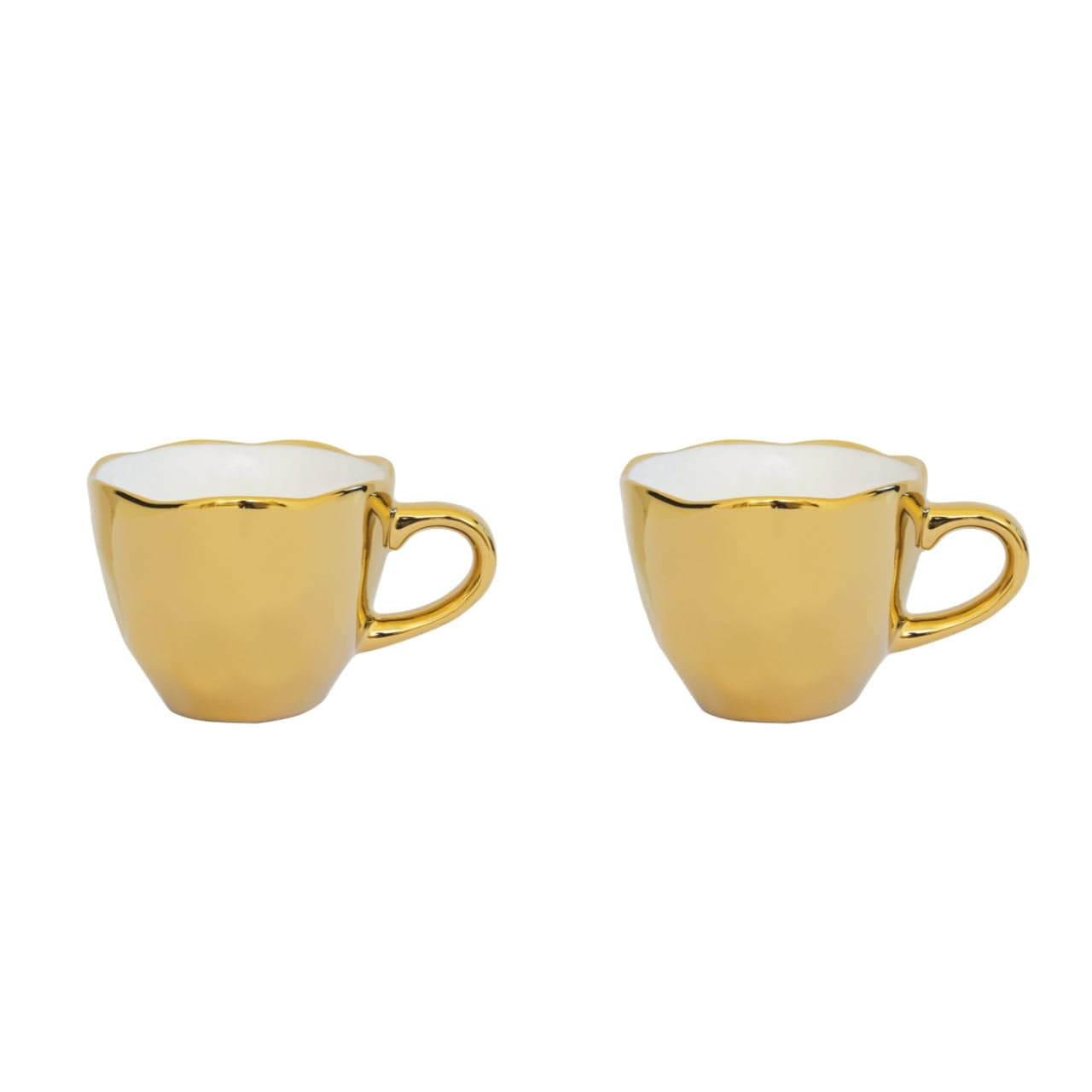 Urban Nature Culture Koffie- en Theemokken Espressokop 5cl - set van 2 - Goud | Good Morning