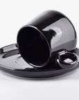 Affekdesign Koffie- en Theemokken Espressokop met schotel - 140ml - 4-delige set | Alisa