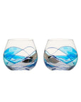Antonio Barcelona Glass Wijnglazen Wijnglazen -2-delige set | Blauw