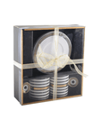 Aulica Koffie- en Theemokken Koffiekop retro - 4-delige set - Stripes