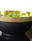 Aulica Saladeschaal Saladeschaal 28x13cm | Black & Gold
