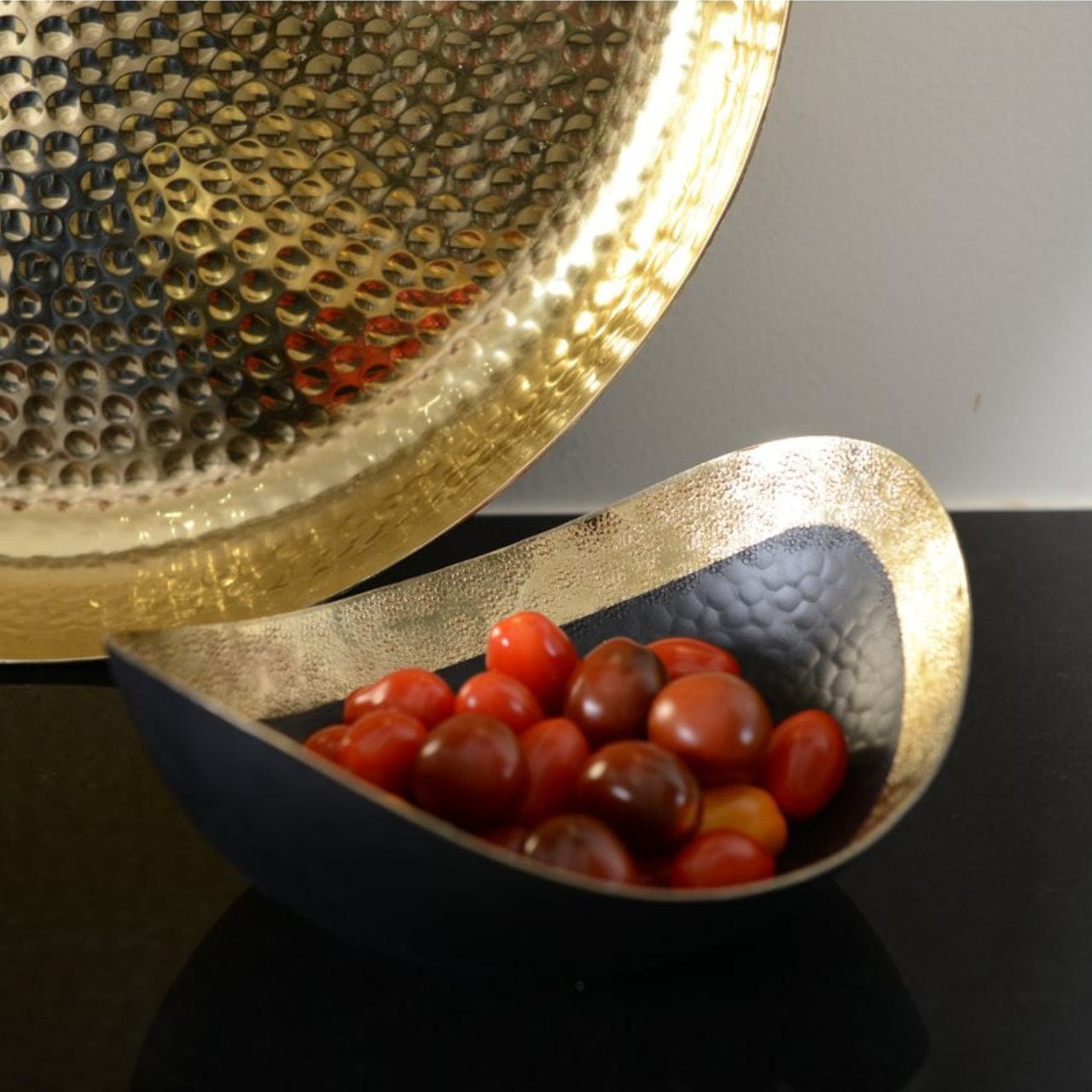 Aulica Saladeschaal Saladeschaal 28x21cm | Black & Gold