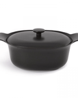Berghoff Kookpan Ovale kookpot met deksel - Zwart | Ron