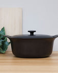 Berghoff Kookpan Ovale kookpot met deksel - Zwart | Ron