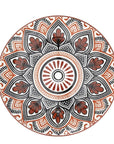 Home Deco Borden Dessertbord 19cm - 2-delige set | Mandala
