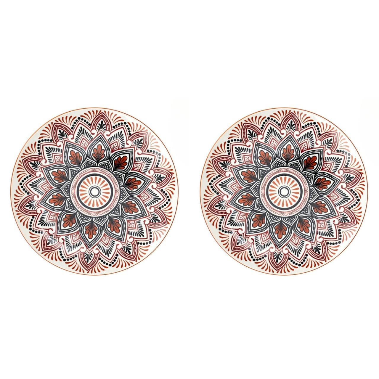 Home Deco Borden Dinerbord 26cm - 2-delige set | Mandala