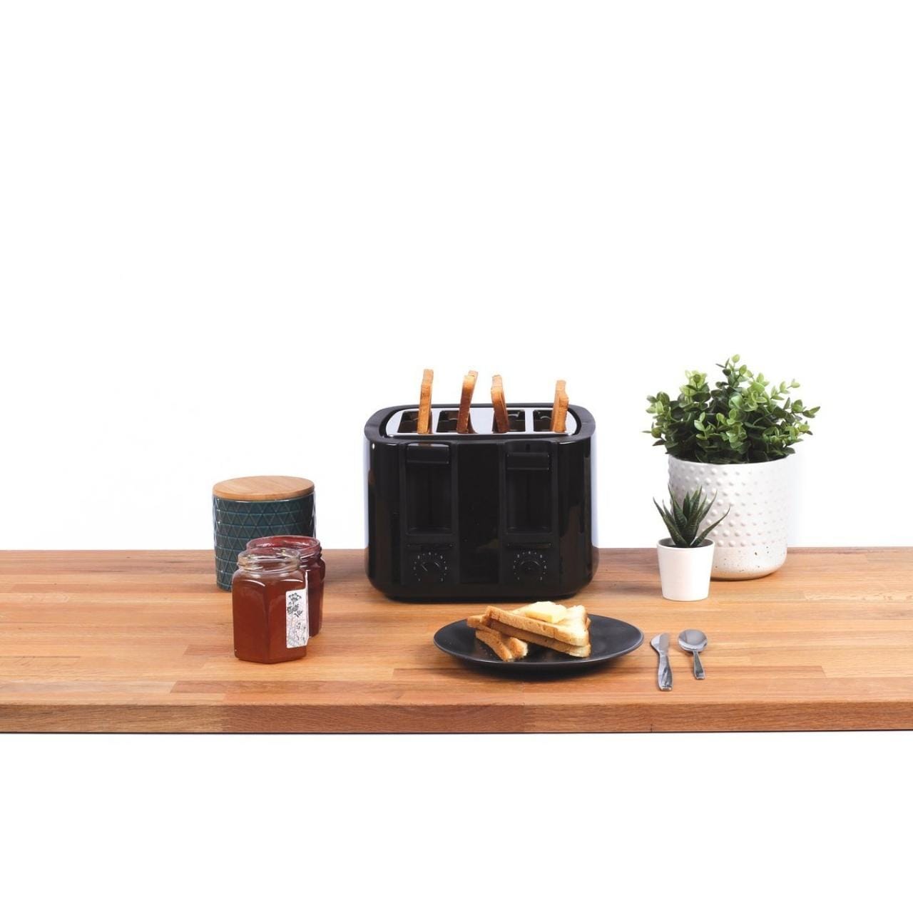 Livoo Broodrooster Broodrooster 4-slots | Zwart