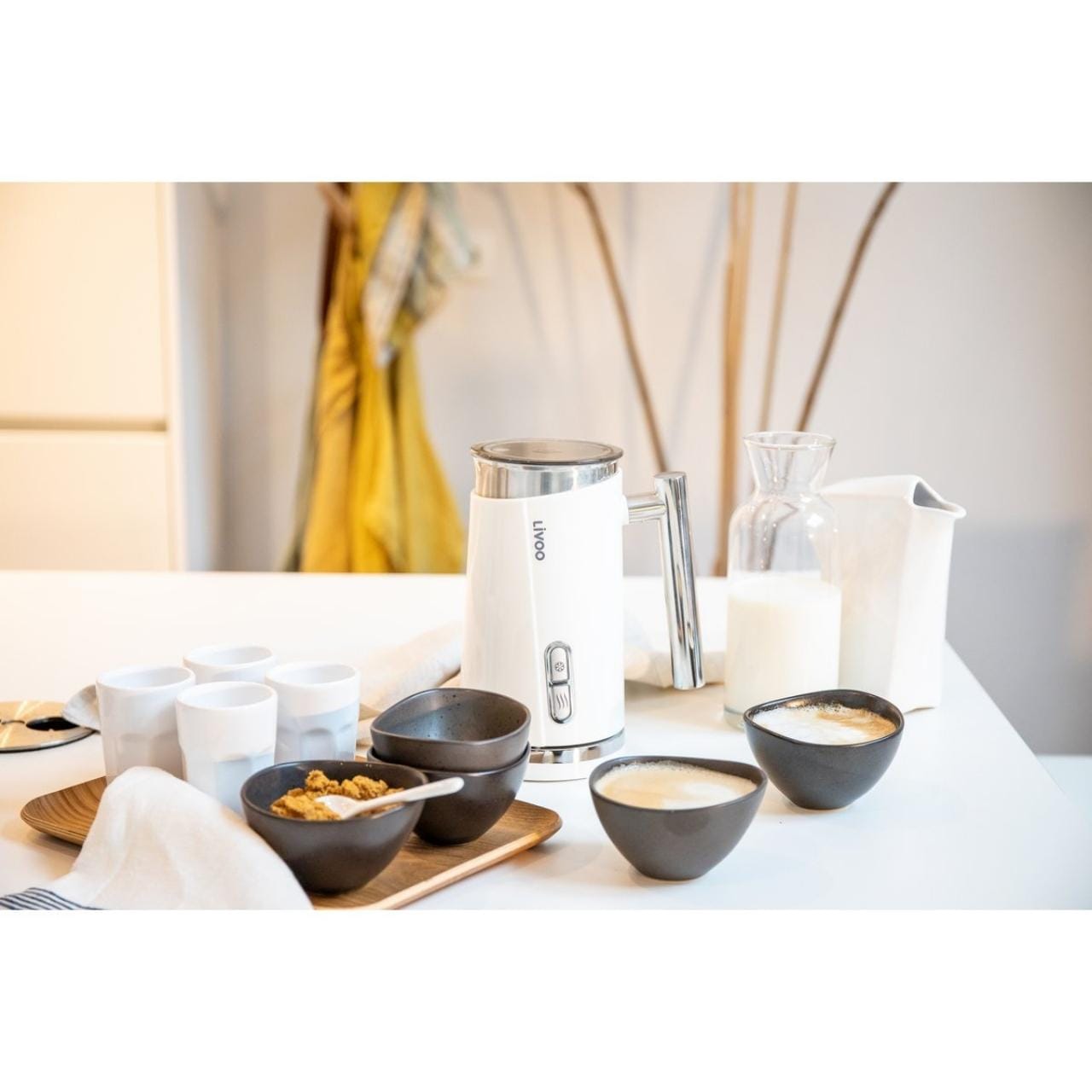 Livoo Melkopschuimer Melkopschuimer 300ml - Elektrisch | Wit