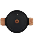 OGO Living Kookpan Kookpan met houten handgrepen - 24 cm | Ector
