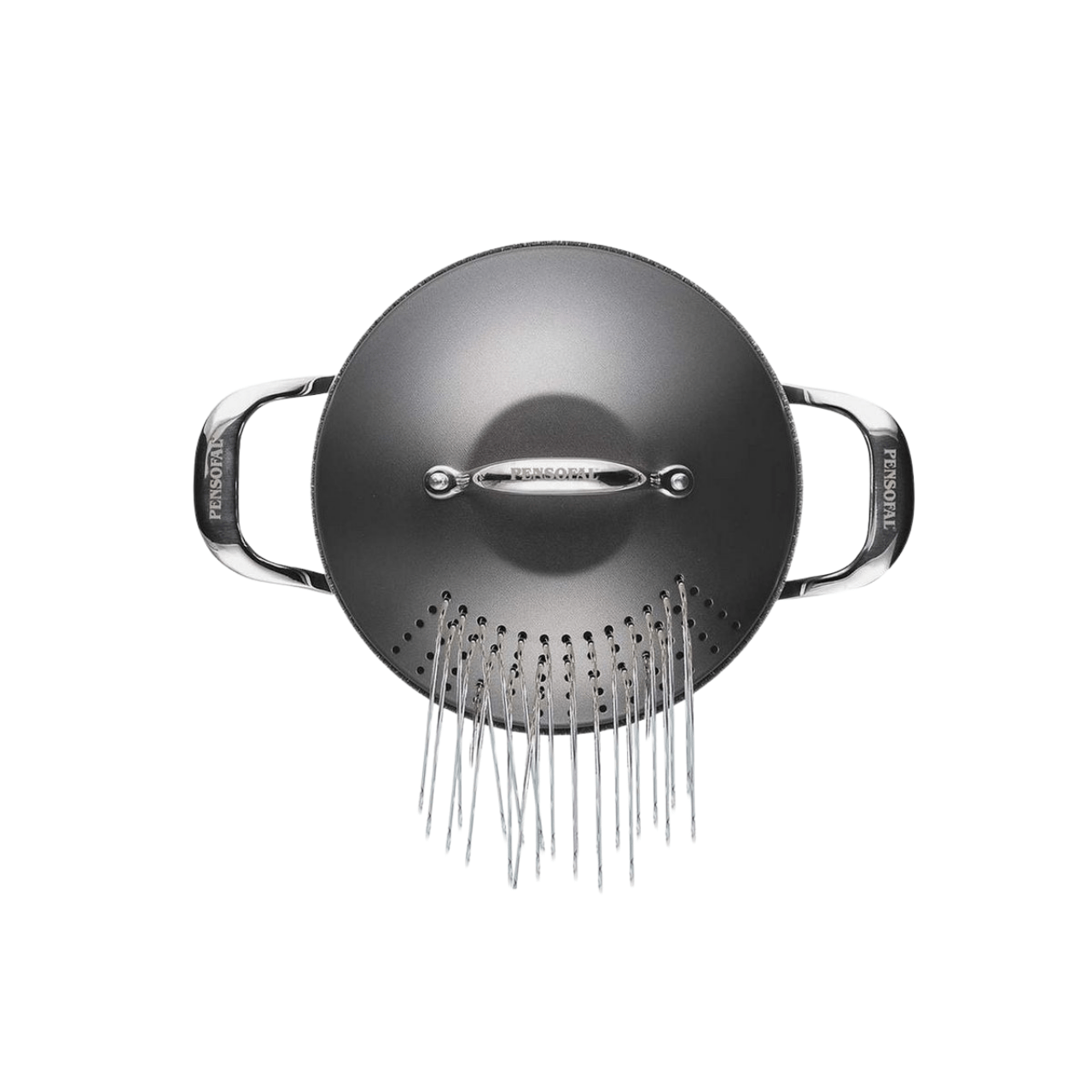 Pensofal Internatinal Pannenset Pastapan 20cm - 5L - deksel met vergiet - Antraciet | Invictum