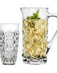 RCR - Cristalleria Italiana Schenkkan 7-delige set - Schenkkan en 6 tumbler glazen | Enigma