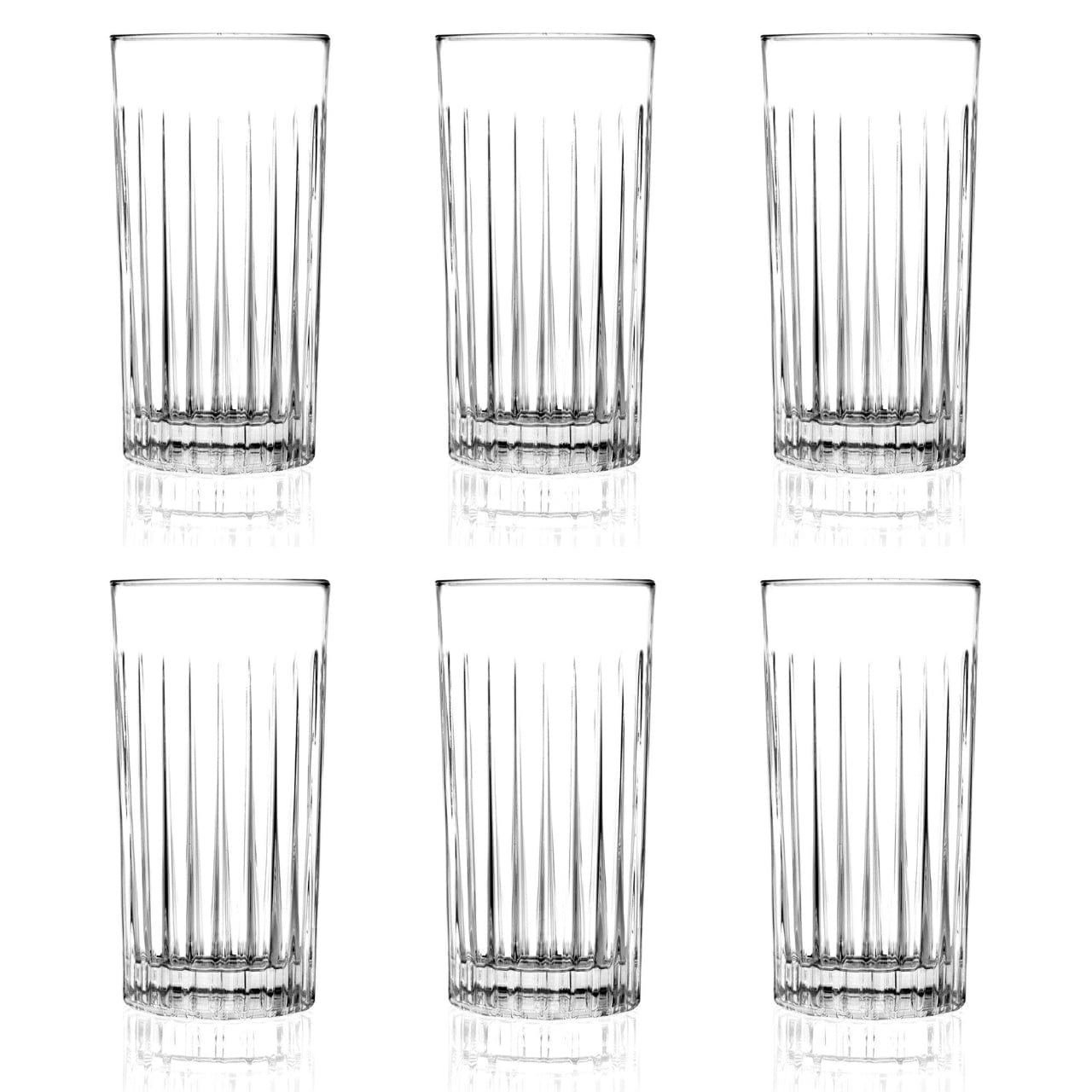 RCR - Cristalleria Italiana Schenkkan en glazen 7-delige set - Schenkkan en 6 longdrinkdrinkglazen | Timeless