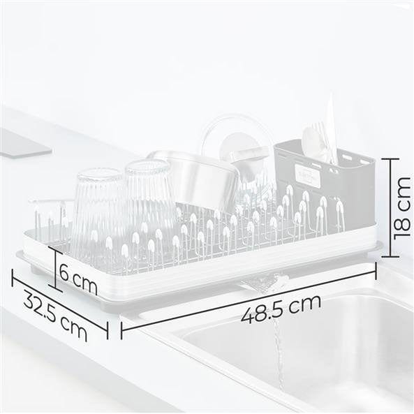 Silbertahl Afdruiprek Afdruiprek met bestekmand - 32x48cm