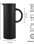 Silbertahl Thermoskan Thermoskan - Zwart - 1L