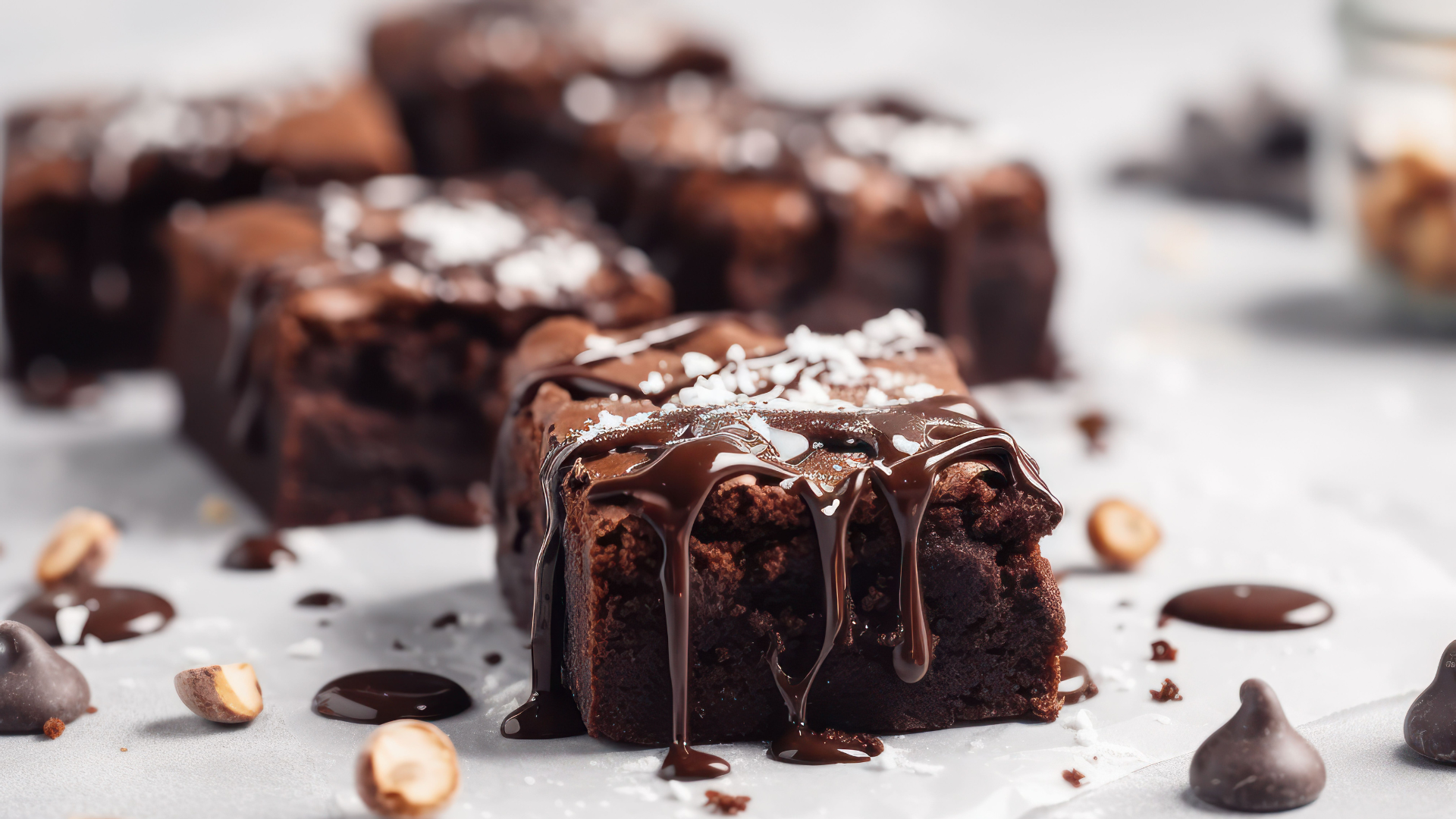 De hemelse smaken van romige chocoladetaart