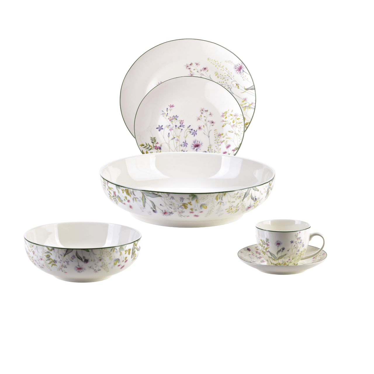 Affekdesign Serviesset 21-Delige Serviesset | Faccia Verde