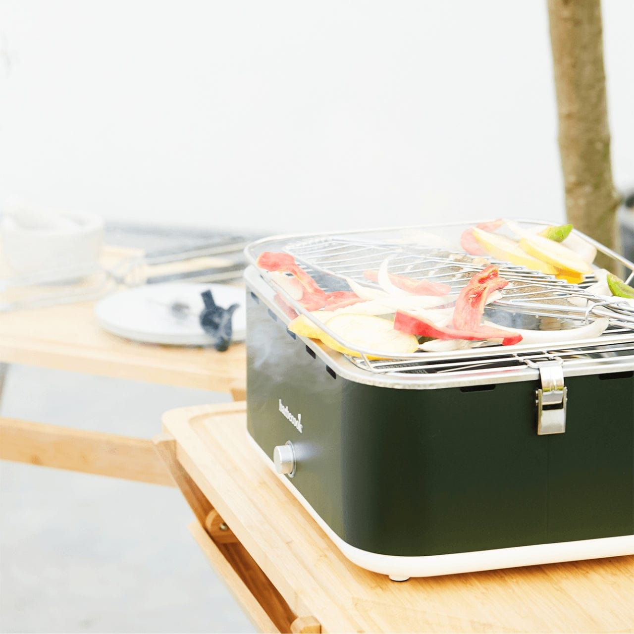 Benanoso Barbecue Tafelbarbecue - Army Green | Carlo