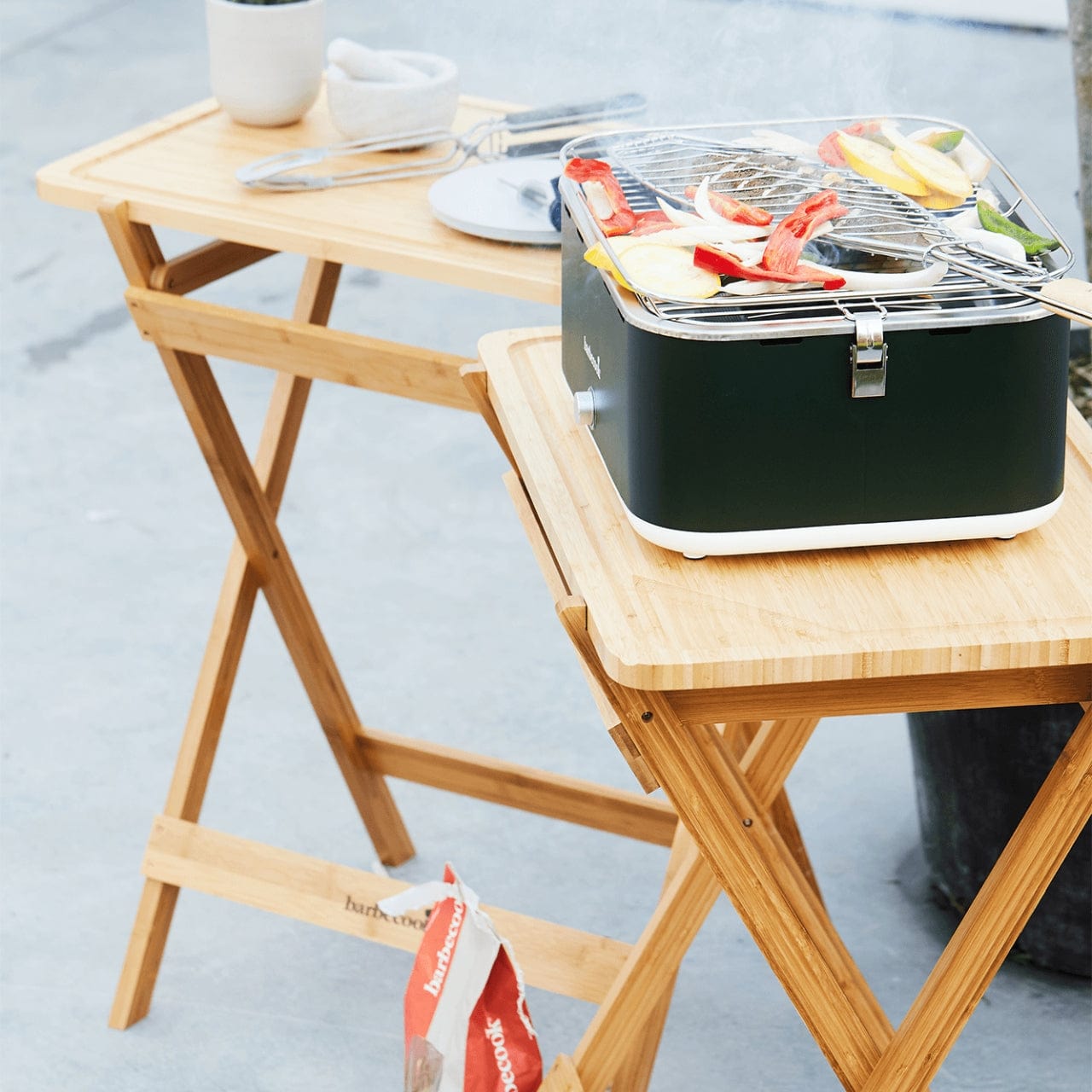 Benanoso Barbecue Tafelbarbecue - Army Green | Carlo
