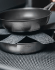 Benanoso Braadpan Braadpan met antiaanbaklaag - 2-delige set - 24 + 28cm - RVS