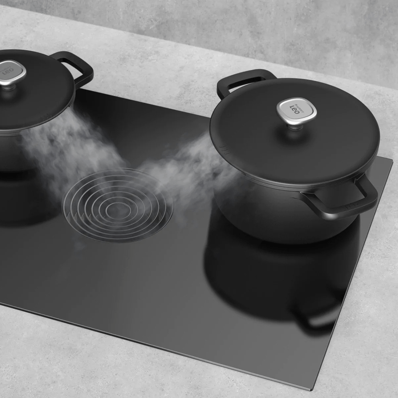 BergHOFF Braadpan Braadpan met deksel- Antikleef - 24cm | Phantom