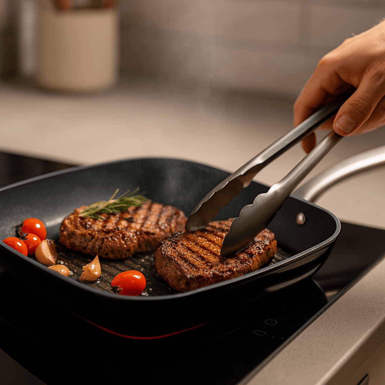 BergHOFF Grillpan Piet By BergHOFF Grillpan met antikleeflaag 26cm