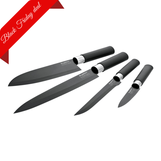 BergHOFF Messenset 4-delige Messenset - Ergonomische Handgreep - Antikleeflaag | DiNA