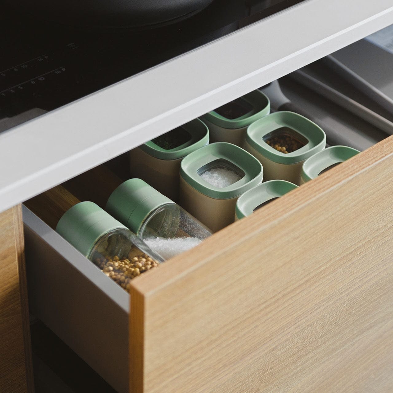 BergHOFF Voorraadpotten Kruidenpotjes - Lucht- en Waterdicht - 6-delige set | Leo