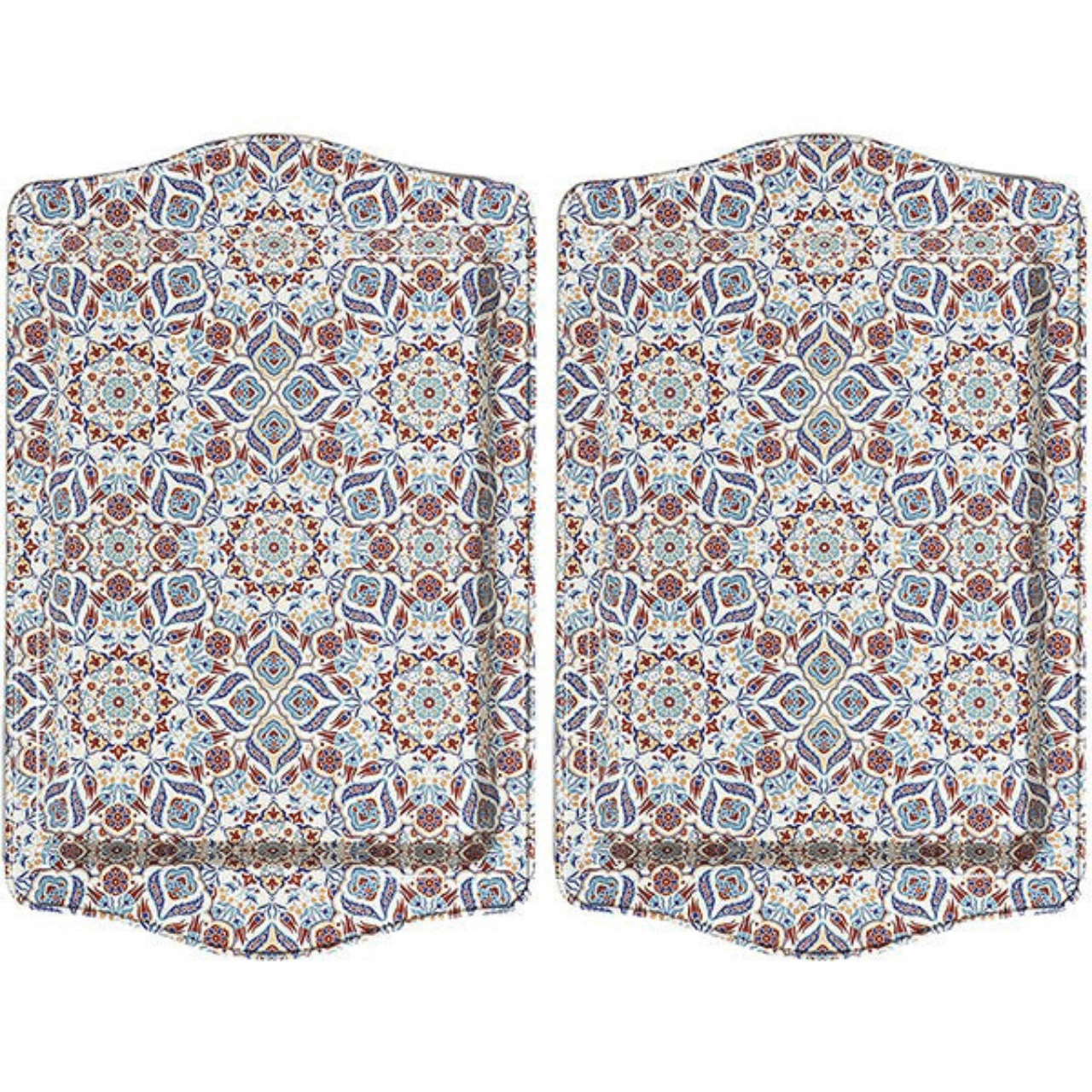 Bohoria Dienblad Dienblad met print - 2-delige set - 25×16cm | Marrakech