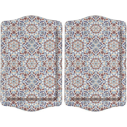 Bohoria Dienblad Dienblad met print - 2-delige set - 25×16cm | Marrakech