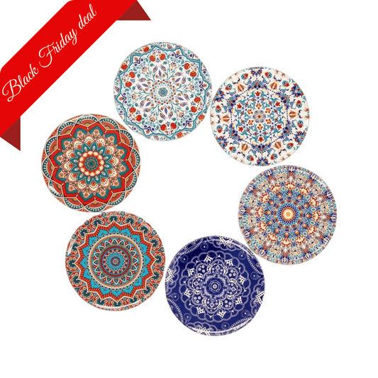 Bohoria Onderzetters Onderzetter  - 6-delige set | Marrakech