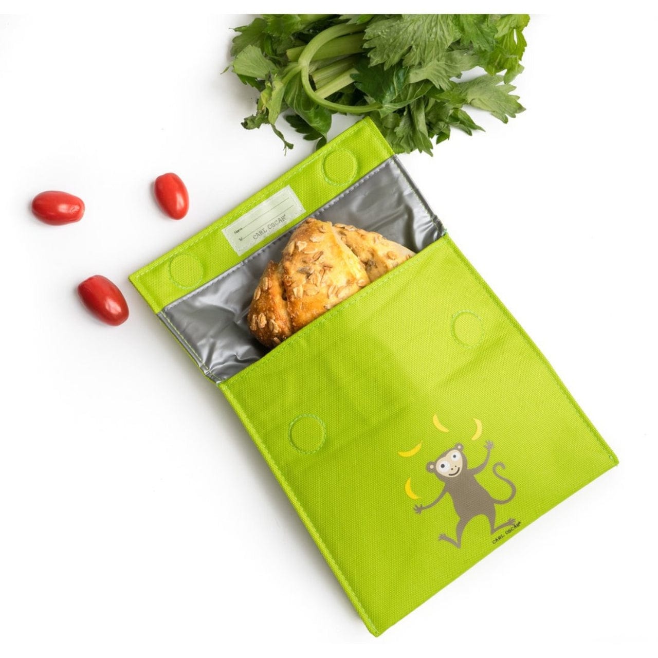 Carl Oscar Lunchbox kinderen Sandwich bag - Spin | Pack n' Snack